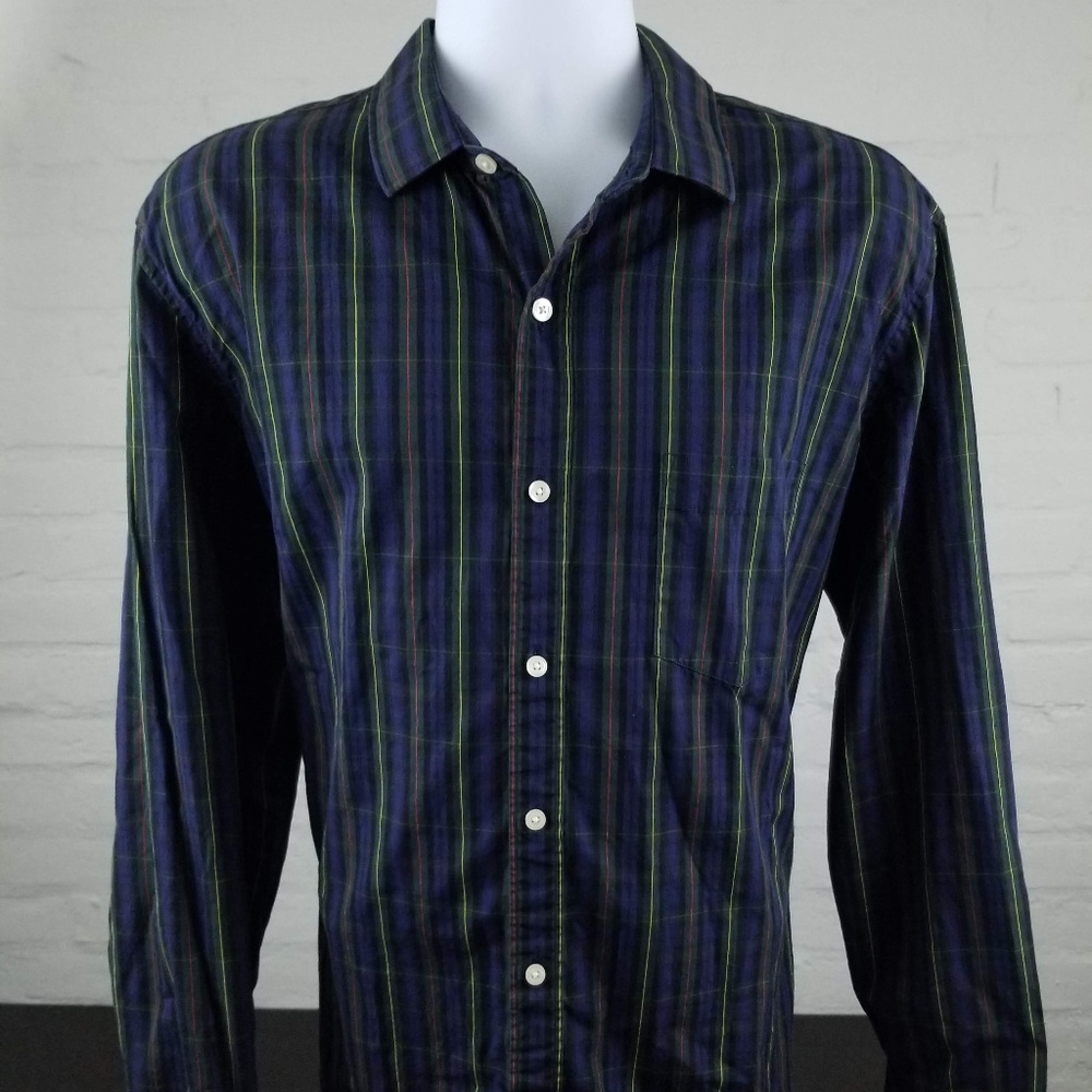 J CREW 2 Ply Thompson Cotton Plaid Sz XL